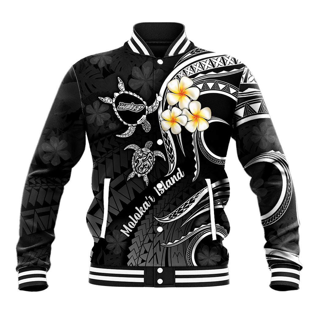 Polynesian Hawaii Baseball Jacket Molokai Islands with Pacific Plumeria White Vibe LT9 Unisex White - Polynesian Pride