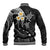 Polynesian Hawaii Baseball Jacket Molokai Islands with Pacific Plumeria White Vibe LT9 - Polynesian Pride