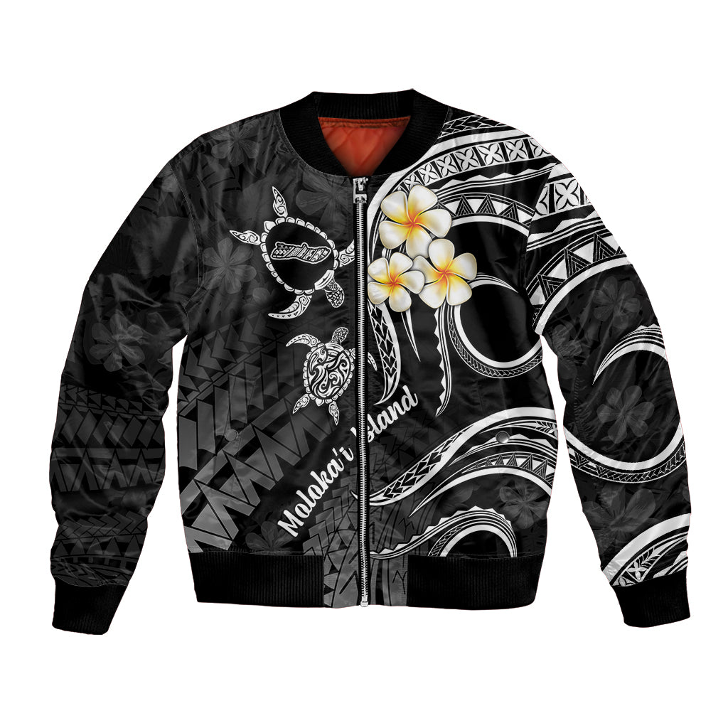 Polynesian Hawaii Bomber Jacket Molokai Islands with Pacific Plumeria White Vibe LT9 Unisex White - Polynesian Pride
