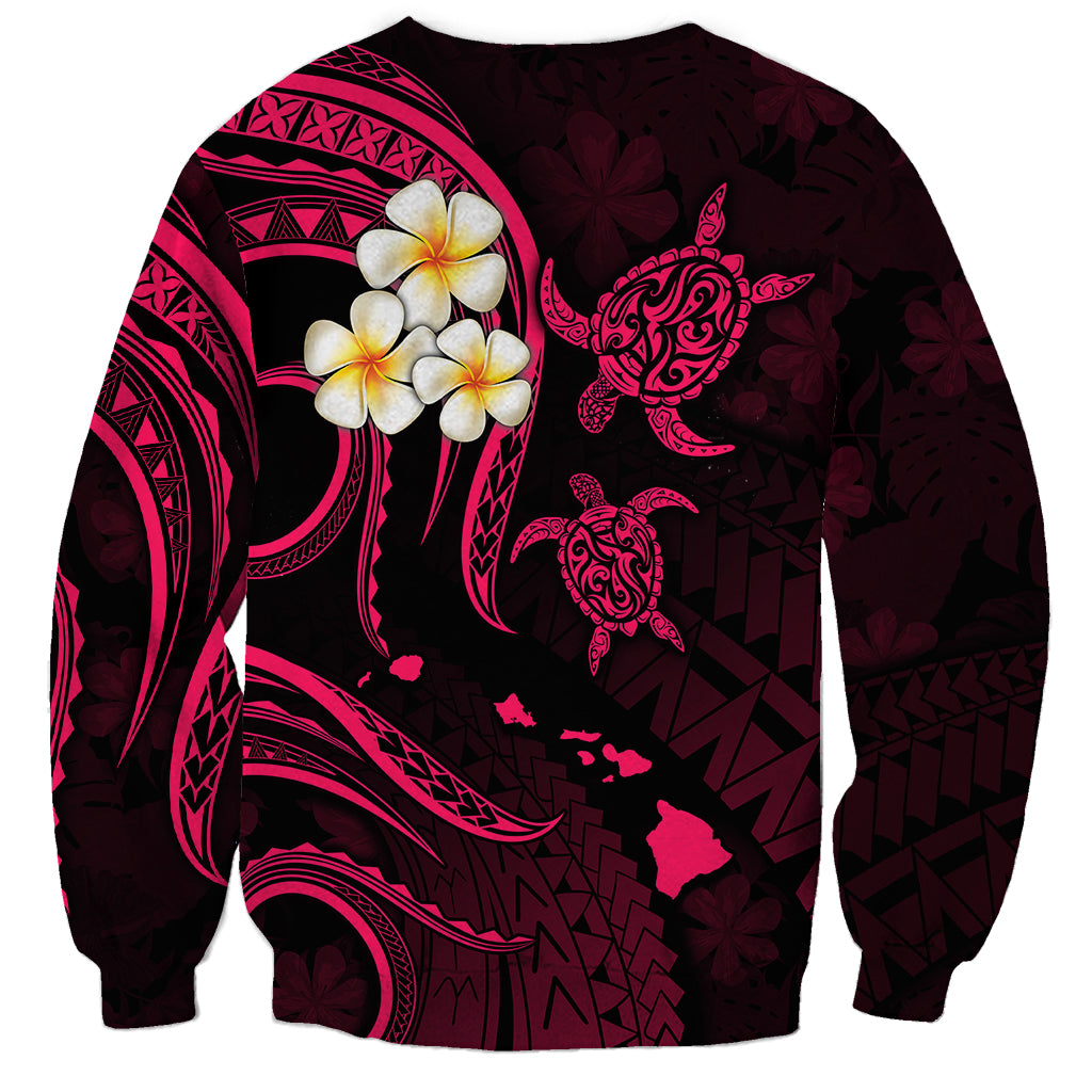 Hawaii Sweatshirt Lanai Islands Polynesian Sunset Plumeria Pink Vibe LT9 - Polynesian Pride