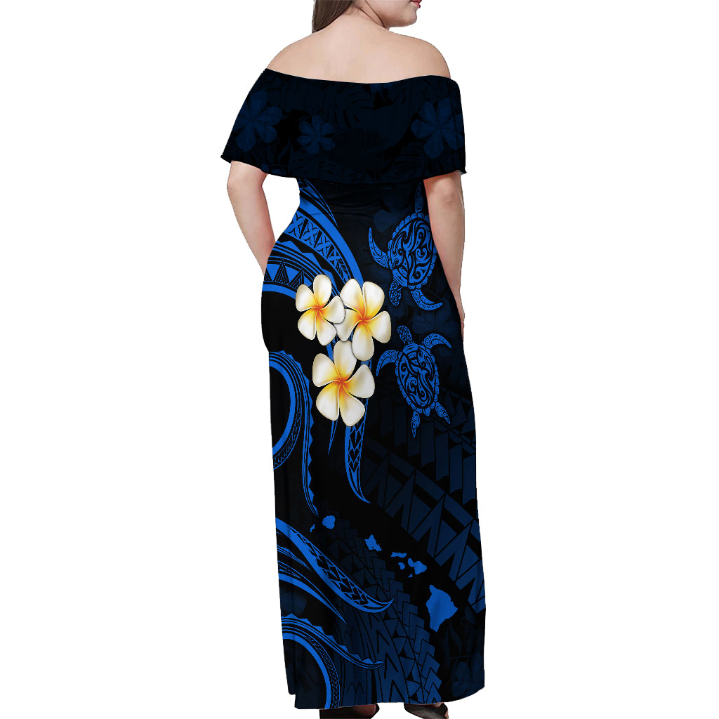 Hawaii Off Shoulder Maxi Dress Kauai Islands Polynesian Sunset Plumeri - Polynesian Pride Hawaii Off Shoulder Maxi Dress Kauai Islands Polynesian Sunset Plumeri - Polynesian Pride