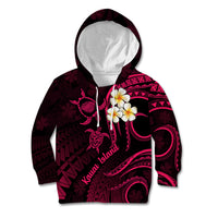 Hawaii Kid Hoodie Kauai Islands Polynesian Sunset Plumeria Pink Vibe LT9 Pink - Polynesian Pride