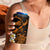 Hawaii Kahoolawe Islands Pacific Plumeria 4 in 1 Can Cooler Tumbler Gold Polynesian Tattoo