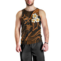 Hawaii Men Tank Top Kahoolawe Islands Polynesian Sunset Plumeria Gold Vibe LT9 - Polynesian Pride