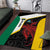 Personalised PNG Hela Province Area Rug Bird of Paradise Tattoo Flag Motif - Polynesian Pride