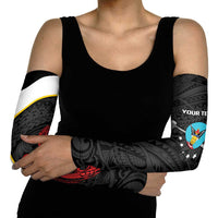 Personalised PNG Hela Province Arm Sleeves Bird of Paradise Tattoo Flag Motif - Polynesian Pride