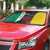 Personalised PNG Hela Province Auto Sun Shade Bird of Paradise Tattoo Flag Motif - Polynesian Pride