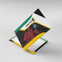 Personalised PNG Hela Province Canvas Wall Art Bird of Paradise Tattoo Flag Motif - Polynesian Pride