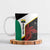 Personalised PNG Hela Province Ceramic Mug Bird of Paradise Tattoo Flag Motif - Polynesian Pride