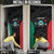 Personalised PNG Hela Province Door Cover Bird of Paradise Tattoo Flag Motif - Polynesian Pride