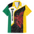 Personalised PNG Hela Province Family Matching Summer Maxi Dress and Hawaiian Shirt Bird of Paradise Tattoo Flag Motif - Polynesian Pride