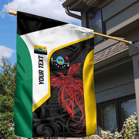 Personalised PNG Hela Province Garden Flag Bird of Paradise Tattoo Flag Motif - Polynesian Pride