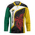 Personalised PNG Hela Province Hockey Jersey Bird of Paradise Tattoo Flag Motif - Polynesian Pride