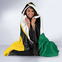 Personalised PNG Hela Province Hooded Blanket Bird of Paradise Tattoo Flag Motif - Polynesian Pride