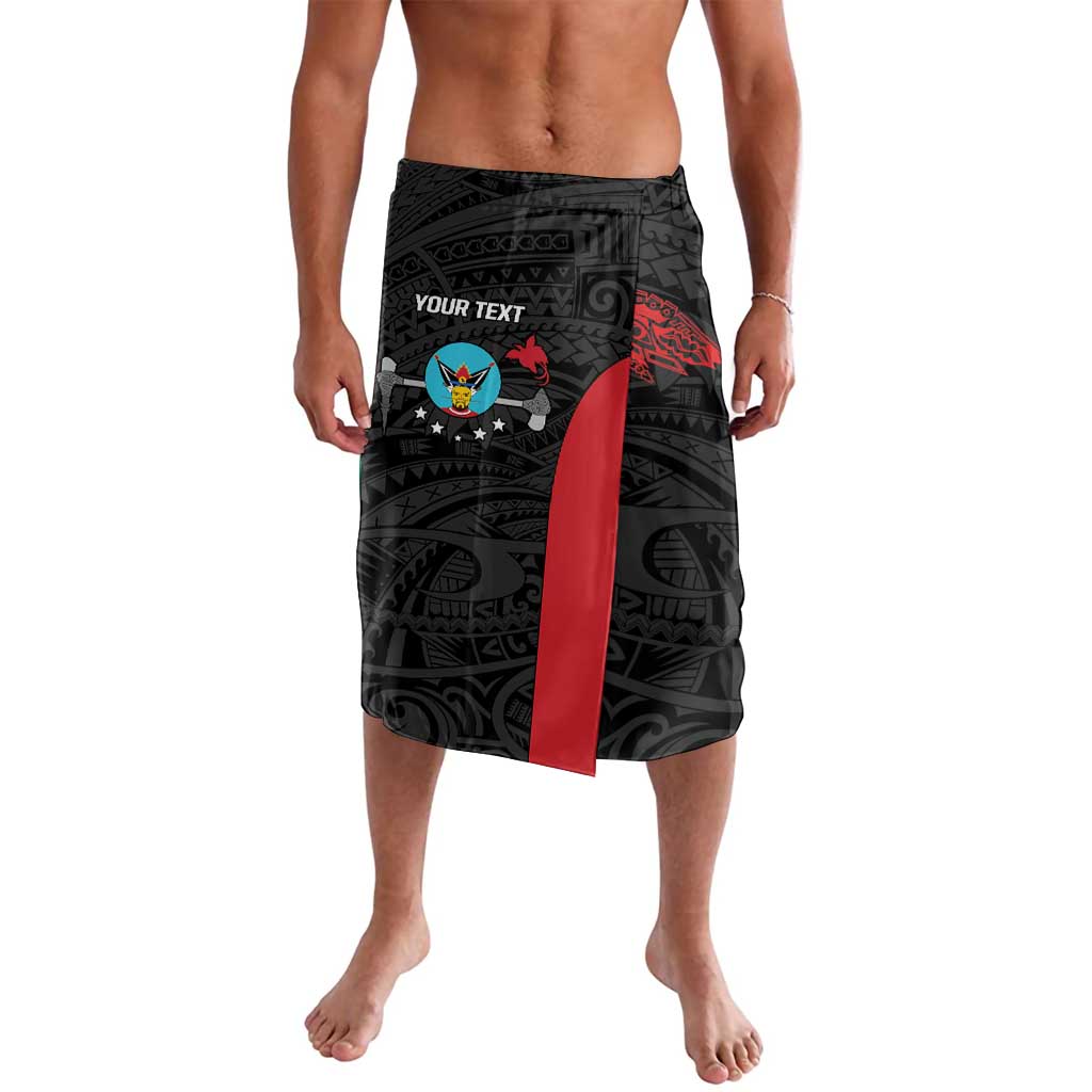 Personalised PNG Hela Province Lavalava Bird of Paradise Tattoo Flag Motif - Polynesian Pride