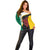 Personalised PNG Hela Province Off Shoulder Sweater Bird of Paradise Tattoo Flag Motif - Polynesian Pride