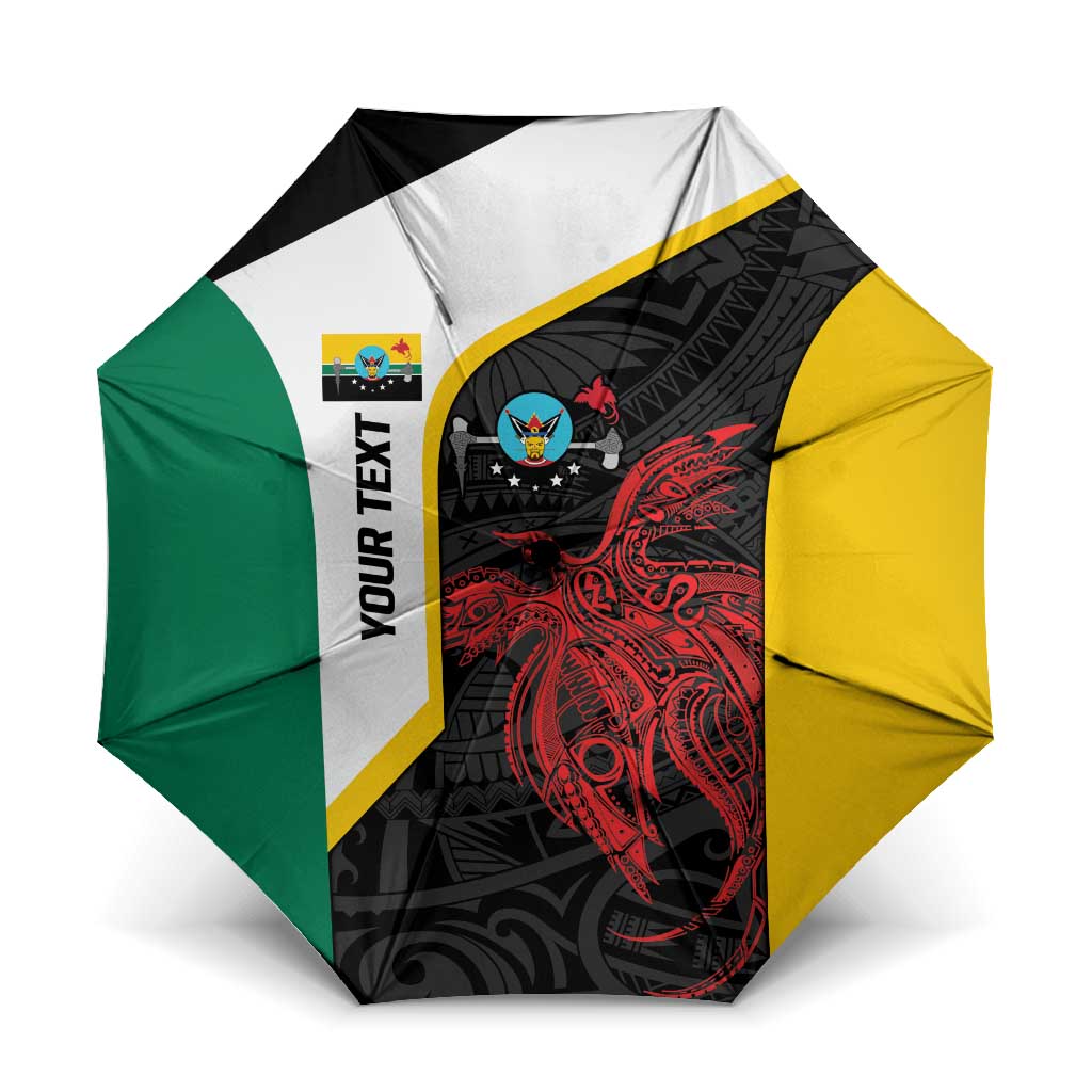 Personalised PNG Hela Province Umbrella Bird of Paradise Tattoo Flag Motif - Polynesian Pride