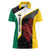 Personalised PNG Hela Province Women Polo Shirt Bird of Paradise Tattoo Flag Motif - Polynesian Pride