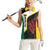 Personalised PNG Hela Province Women Sleeveless Polo Shirt Bird of Paradise Tattoo Flag Motif - Polynesian Pride