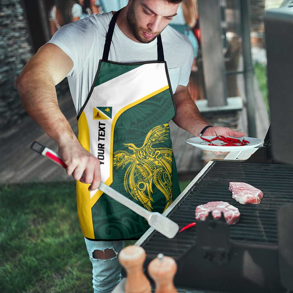 Personalised PNG Jiwaka Province Apron Bird of Paradise Tattoo Flag Motif - Polynesian Pride