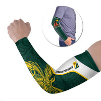 Personalised PNG Jiwaka Province Arm Sleeves Bird of Paradise Tattoo Flag Motif - Polynesian Pride