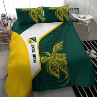 Personalised PNG Jiwaka Province Bedding Set Bird of Paradise Tattoo Flag Motif - Polynesian Pride