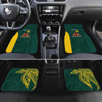 Personalised PNG Jiwaka Province Car Mats Bird of Paradise Tattoo Flag Motif - Polynesian Pride