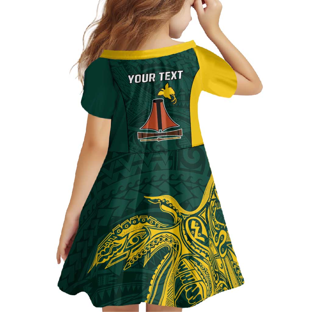Personalised PNG Jiwaka Province Family Matching Long Sleeve Bodycon Dress and Hawaiian Shirt Bird of Paradise Tattoo Flag Motif - Polynesian Pride