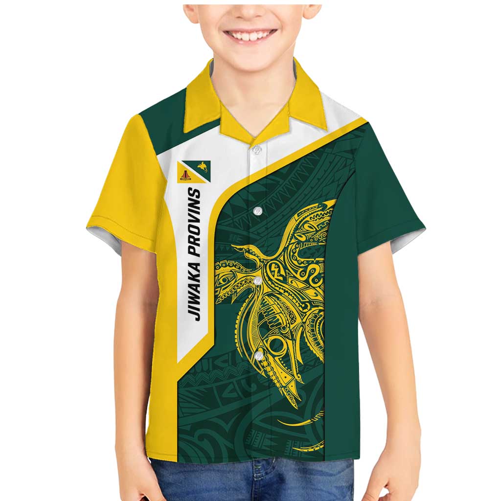 Personalised PNG Jiwaka Province Family Matching Mermaid Dress and Hawaiian Shirt Bird of Paradise Tattoo Flag Motif - Polynesian Pride