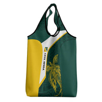 Personalised PNG Jiwaka Province Grocery Bag Bird of Paradise Tattoo Flag Motif - Polynesian Pride