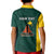 Personalised PNG Jiwaka Province Kid Polo Shirt Bird of Paradise Tattoo Flag Motif - Polynesian Pride
