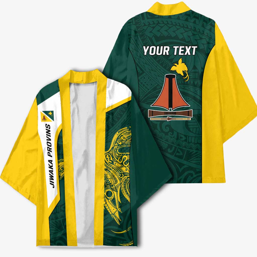 Personalised PNG Jiwaka Province Kimono Bird of Paradise Tattoo Flag Motif - Polynesian Pride