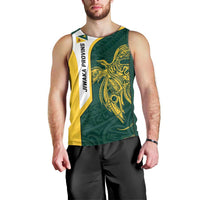 Personalised PNG Jiwaka Province Men Tank Top Bird of Paradise Tattoo Flag Motif - Polynesian Pride