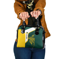 Personalised PNG Jiwaka Province Shoulder Handbag Bird of Paradise Tattoo Flag Motif - Polynesian Pride