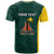 Personalised PNG Jiwaka Province T Shirt Bird of Paradise Tattoo Flag Motif - Polynesian Pride