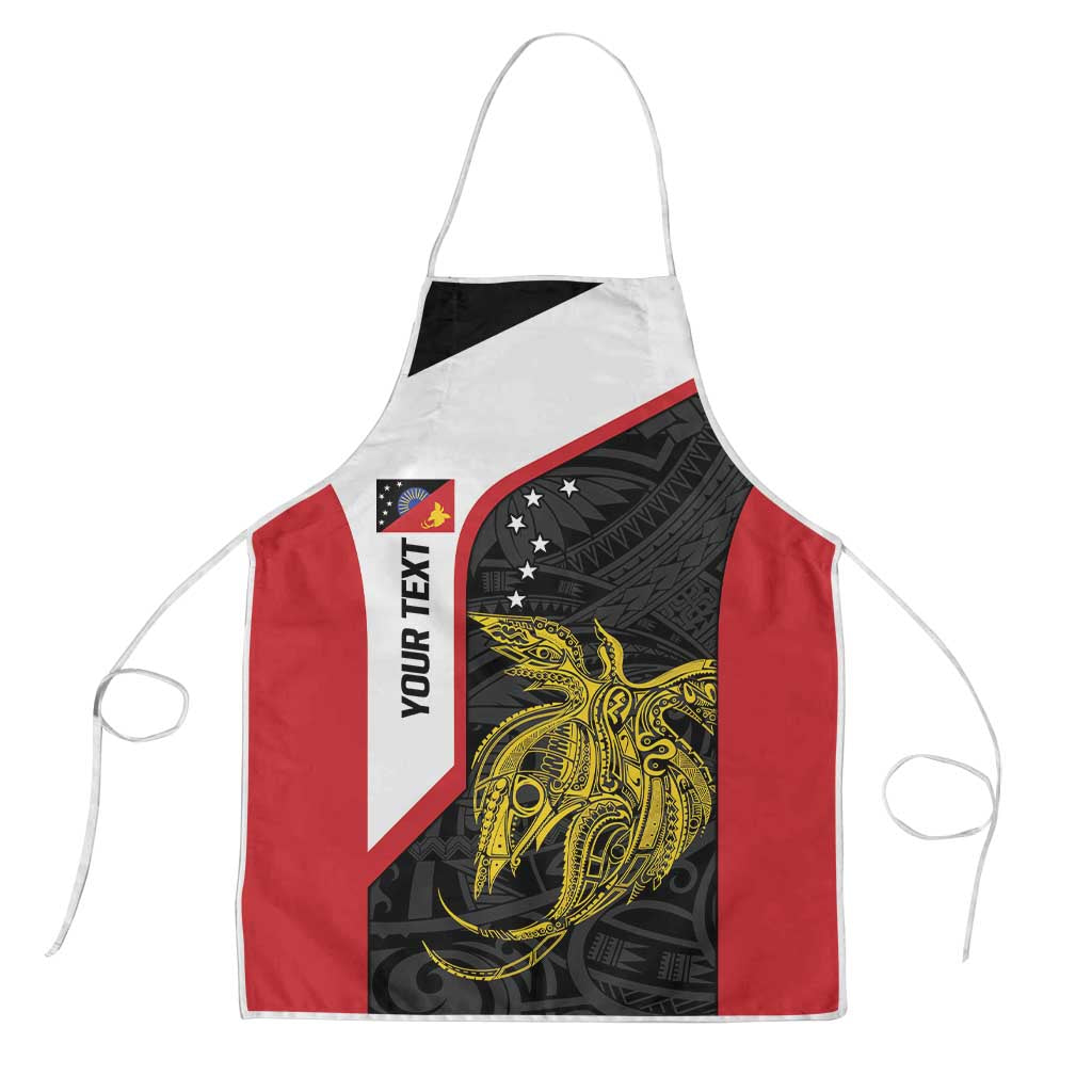 Personalised PNG Sandaun Province Apron Bird of Paradise Tattoo Flag Motif - Polynesian Pride