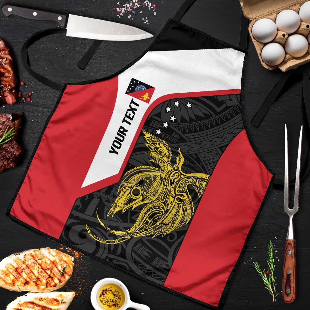 Personalised PNG Sandaun Province Apron Bird of Paradise Tattoo Flag Motif - Polynesian Pride