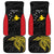 Personalised PNG Sandaun Province Car Mats Bird of Paradise Tattoo Flag Motif - Polynesian Pride