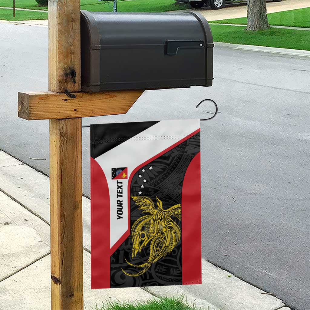 Personalised PNG Sandaun Province Garden Flag Bird of Paradise Tattoo Flag Motif - Polynesian Pride