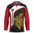 Personalised PNG Sandaun Province Hockey Jersey Bird of Paradise Tattoo Flag Motif - Polynesian Pride