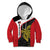 Personalised PNG Sandaun Province Kid Hoodie Bird of Paradise Tattoo Flag Motif - Polynesian Pride