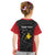 Personalised PNG Sandaun Province Kid T Shirt Bird of Paradise Tattoo Flag Motif - Polynesian Pride