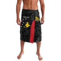 Personalised PNG Sandaun Province Lavalava Bird of Paradise Tattoo Flag Motif - Polynesian Pride