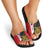 Personalised PNG Sandaun Province Slide Sandals Bird of Paradise Tattoo Flag Motif - Polynesian Pride