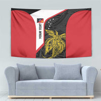 Personalised PNG Sandaun Province Tapestry Bird of Paradise Tattoo Flag Motif - Polynesian Pride