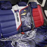 Personalised PNG West New Britain Province Back Car Seat Cover Bird of Paradise Tattoo Flag Motif - Polynesian Pride