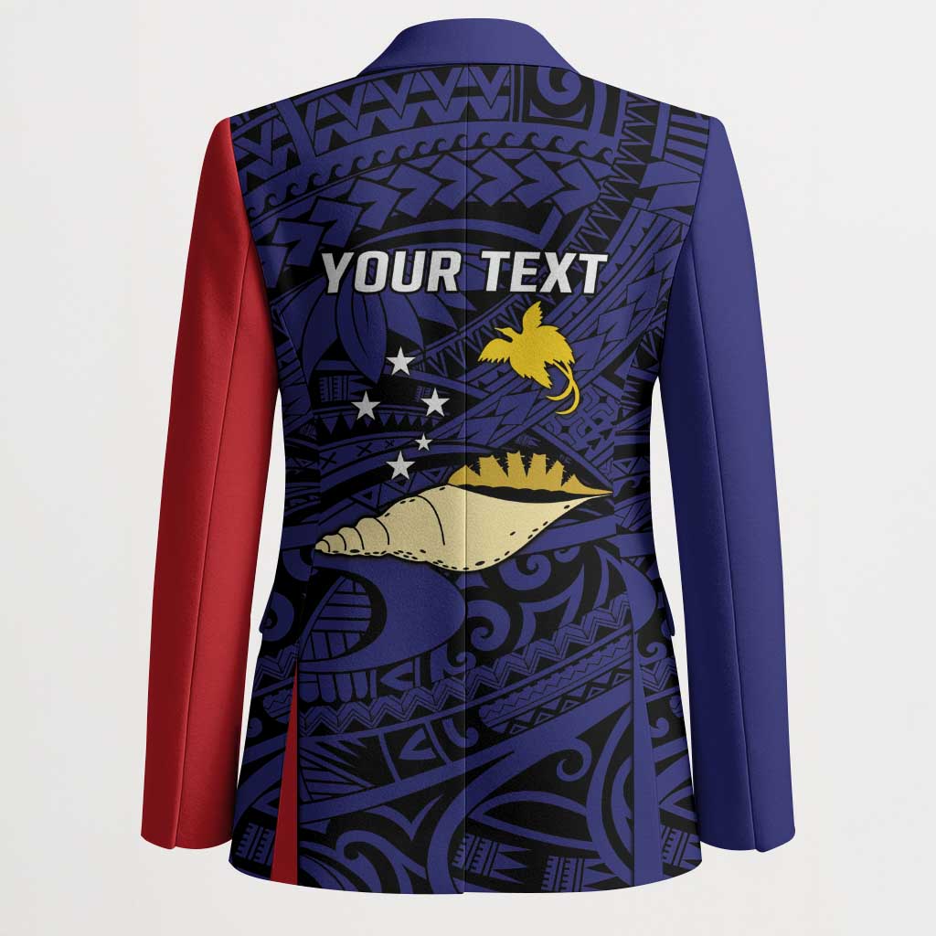 Personalised PNG West New Britain Province Blazer Bird of Paradise Tattoo Flag Motif - Polynesian Pride