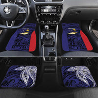 Personalised PNG West New Britain Province Car Mats Bird of Paradise Tattoo Flag Motif - Polynesian Pride