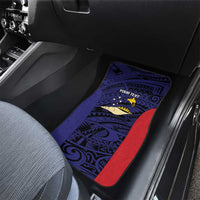 Personalised PNG West New Britain Province Car Mats Bird of Paradise Tattoo Flag Motif - Polynesian Pride