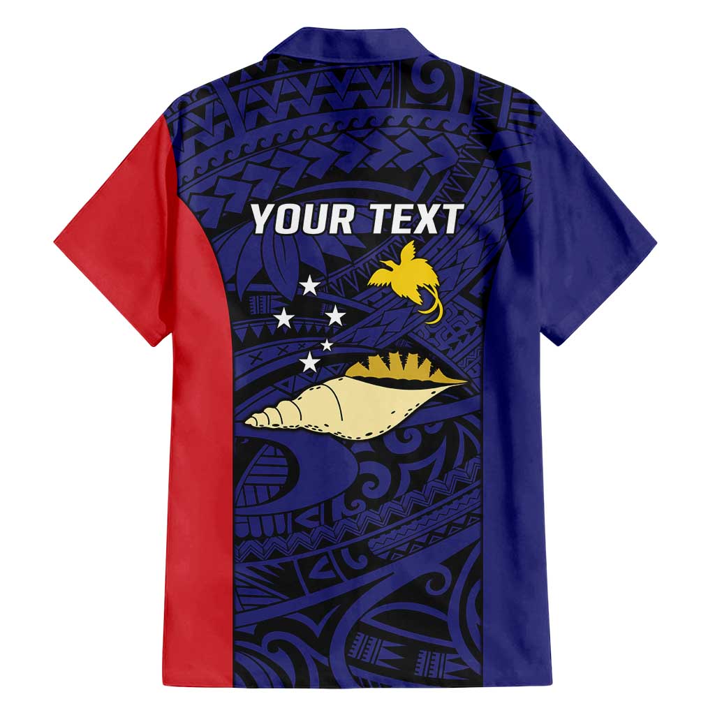 Personalised PNG West New Britain Province Family Matching Tank Maxi Dress and Hawaiian Shirt Bird of Paradise Tattoo Flag Motif - Polynesian Pride